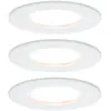 Paulmann Spot encastré LED Nova Coin 3 pièces blanc rond à intensité