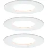 Paulmann Nova lampe encastrée LED par 3 fixe blanc