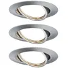 Paulmann Base spot encastrable GU10 par 3, fer
