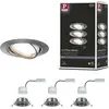 Paulmann Base spot encastrable LED, par 3, fer