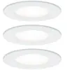 Paulmann 3 spots Nova rond, IP44, intensité variable, blanc