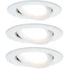 Spot encastrable Paulmann Nova 93449 LED Puissance: 19.5 W blanc chaud