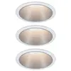 Paulmann Cole spot LED argenté-blanc lot de 3