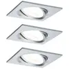 Paulmann EBL set Nova Coin vierkant zwenkbaar LED 3x6,5W 2700K 230V Al...
