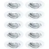 93400 Luminaire à led encastrable jeu de 10 led GU10 blanc - Paulmann