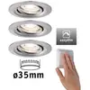 Paulmann Nova mini Plus LED EasyDim lot de 3 fer