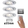 Paulmann Nova mini Plus LED EasyDim lot de 3 alu
