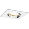 Paulmann 929.04, Recessed lighting spot, GU10, LED, 2700 K, 460 lm, Chrome, Blanc