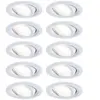 Paulmann Calla, noir orientable 4.000K non dimmable 10pcs