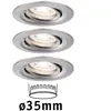 Paulmann Paulmann Nova Mini 3 Spots Encastrés Pivotants Fer