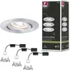 Kit de 3 spots Nova mini orientables à encastrer aluminium Paulmann