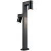 Paulmann Borne lumineuse LED Kimu 2, anthracite, à 2 lampes, 3.000 K