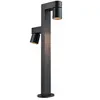 Paulmann Borne lumineuse LED Kimu 2, anthracite, à 2 lampes, 2.200 K