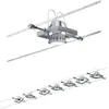 Paulmann Système sur câbles mac ii kit de base gu5,3  max. 7x10w  gradable 23012v chrome mat
