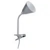 Spot pince flexible Vitis métal gris D11 x H37 cm Paulmann