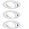 Paulmann Calla pivotant dim Ø9cm 840 x3 chromé