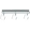 Paulmann 66640 Spots Frame 3x4,5W, Blanc Dépoli/Chrome, 230V, Métal