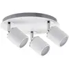 Plafonnier Tube 3 spots blanc & chromé max 3 x 10W Paulmann