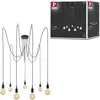 Suspension Paulmann Ketil Neordic E27 - noir/black - 7x60W/230V