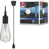 Suspension PAULMANN Ketil IP44 max1x20W E27 noir silicone-plastique