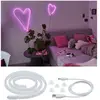 Strip USB Neon Colorflex 10lm 4,5W 5V blanc coeur rose Paulmann 1m