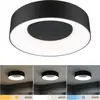 Paulmann Plafonnier led casca ip44 white switch 1500lm 230v 16w noir mat