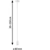 Paulmann Luminaire en suspension Ravi IP44 E27 max. 60W Blanc dépoli gradable