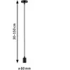 Paulmann Luminaire en suspension ravi ip44 e27 max. 60w noir mat gradable