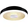 PAULMANN Plafonnier led volea ip44  3000k 470lm 1650lm 230v 3,5w 13w gradable noir#doré