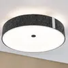 Paulmann Plafonnier LED Malika, anthracite, feutre, 3-step-dim