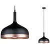 Paulmann - Lampe suspension Neordic Embla 1-flamme noire / cuivre 796,29