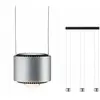 Suspension PAULMANN Aldan gradable LED 3x9W Noir