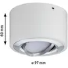 Paulmann Paulmann - Plafonnier Encastrable Argun Led Blanc  40w  - Gris