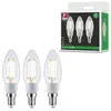 Non communiqué Eco-Line Filament 230 V Bougie LED E14 3x525lm 3x2,5W 3000K Clair