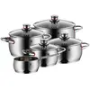 Casseroles wmf quality one acier ø 24 cm ø 20 cm ø 16 cm 9 pièces (5 unités)