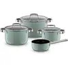 WMF Batterie de cuisine 4 pièces Fusiontec Mineral Pro Eucalyptus Haze...