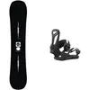 Burton - Packs (snowboard + fix) - Fixations de snowboard allmountain - Pack Instigator Flat Top 2024  - Noir
