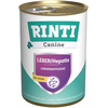 12x400g RINTI Canine foie/hépatique au poulet nourriture pour chiens h...