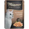 6x100g Miamor Filets fins en gelée thon, gelée de saumon - Pâtée pour chat