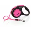Laisse sangle TRIXIE flexi New NEON - Taille S - 5m - Rose fluo