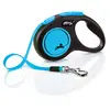 Laisse New Neon S Tape 5 m black/ neon blue Flexi CL11T5-251-S-NEOBL