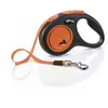 Laisse New Neon s Tape 5 m black/ neon orange Flexi CL11T5-251-S-NEOOR