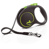Flexi Laisse Black Design S Tape 5m Black/ Green Flexi Fu12t5-251-S-Cg