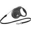 TRIXIE Laisse Black Design S Cord 5m black/ silver Flexi FU12C5-251-S-SI TU