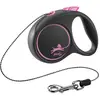 Flexi Laisse Black Design S Cord 5m Black/ Pink Flexi Fu12c5-251-S-Cp