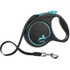 Laisse Black Design M Tape 5m black/ blue Flexi FU22T5-251-S-CHBL