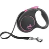 Trixie Laisse Black Design M Tape 5m black/ pink Flexi FU22T5-251-S-CP TU