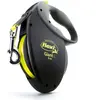 TRIXIE Laisse flexi Giant L 8 m pour chien - noir / jaune fluo