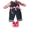 Gotz Salopette jean sabots roses poupée 45-50cm