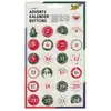 Folia folia "buttons" pour calendrier de l'avent, en tôle noir